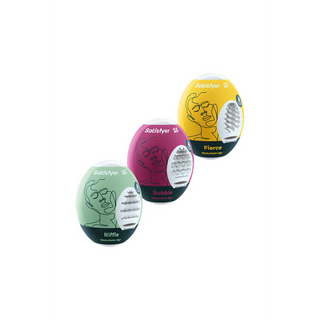 Masturbator Äggset 3-pack - Varierande Texturer, Hudliknande