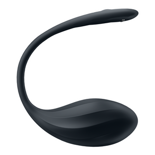 Vibrerande Parvibrator, Appstyrd & Fjärrkontroll, Svart