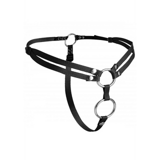 Dubbel Penetration Strap-On Sele, Justerbar Nylon