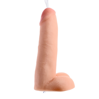 Realistisk Dubbel Dildo med Sprutfunktion, 20.5 cm