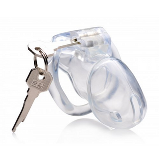 Kyskhetsbur Transparent, 4 Ringstorlekar, Låsbar