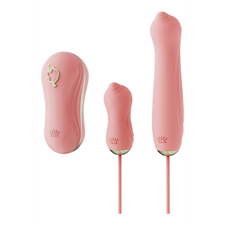 Sugande Vibrator med Pump & Tillbehör - Vibrerande & Pulserande