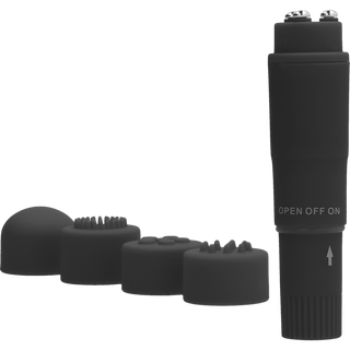 Mini Vibrator med 4 Huvuden - Pocket Vibrator