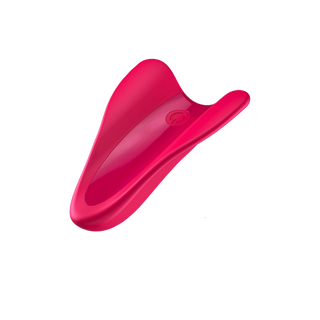 Röd Fingervibrator Dubbel Motor - Kraftfull Stimulering