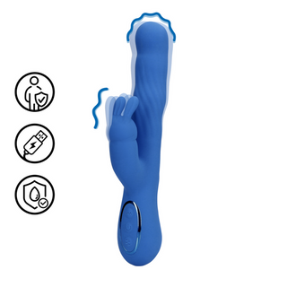 Vibrerande Kanin Vibrator - G-punkt & Klitoris, Jetset Blå
