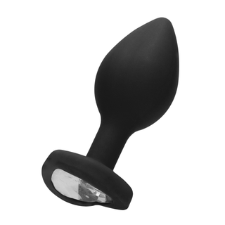 Silikon Buttplugg Diamantbas & Flexibel Hals