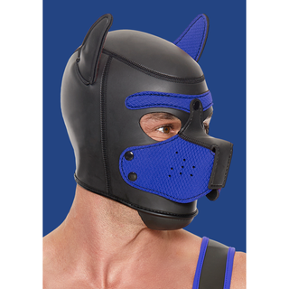 Neopren Valp Mask - Blå, Avtagbart Nosparti