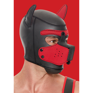 Neopren Valpmask Röd, Avtagbar Mundering