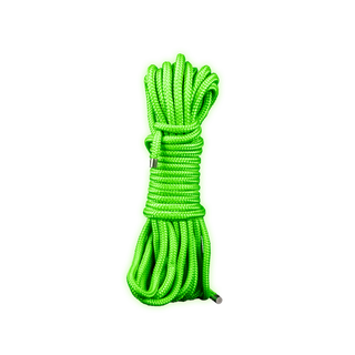 Självlysande Rep - 10 m Bondage, Fluorescerande Grön