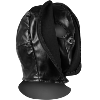Zip-Up Bondage Mask - Svart Bindningsmask med Dragkedja