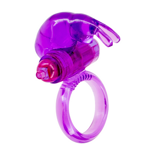 Vibrerande Cockring Kanin - Mjuk Jelly Material