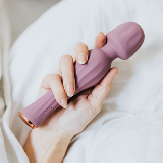 Lila Stavvibrator - Silikon, Lila