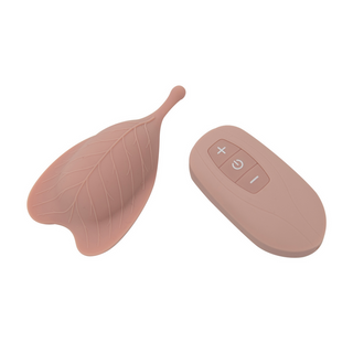 Bladformad Klitorisstimulator, Fjärrkontroll, Lila