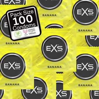 Banankondomer 100-pack Smak, 54mm Passform