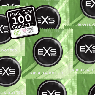 EXS Kondomer Räfflade Knottriga Flared - 100 st
Kondomer Räfflade Knottriga Flared Latex - 100 st