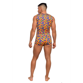 Träningstopp Ärmlös Regnbågsfärgad - Fitness Tank M