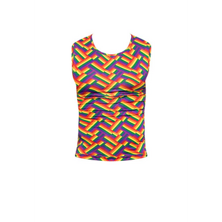 Träningstopp Ärmlös Regnbågsfärgad - Fitness Tank M