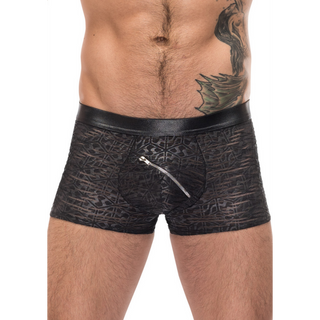 Korta Tights Konturformad Pouch Dragkedja - Svart
