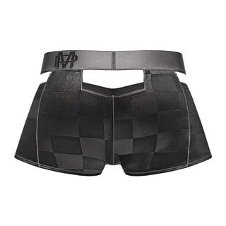 Utskurna Shorts - Svart - Sheer Check'd Mate