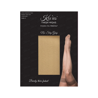Lårhöga Strumpor Halkfria - Nude