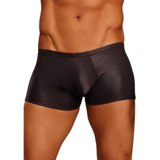 Mini Short - Svart Snakeskin Stretch Kalsong: Svart Snakeskin Mini Kalsong, Stretch