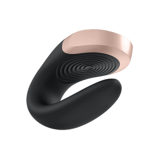 Svart Parvibrator Appstyrd Fjärrkontroll 2 Motorer