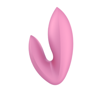 Rosa Fingervibrator, Uppladdningsbar, Vattentät, 12 Program