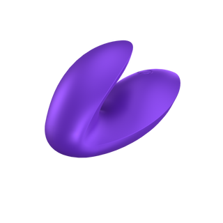 Lila Fingervibrator, 12 Program, Uppladdningsbar, Vattentät