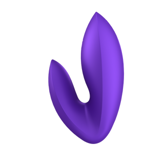Lila Fingervibrator, 12 Program, Uppladdningsbar, Vattentät