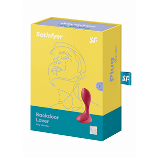 Röd Analplugg Vibrator, 12 Hastigheter