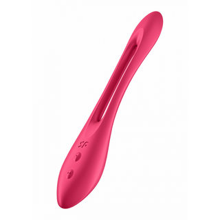 Böjbar Vibrator Röd, 10 Program, Vattentät
