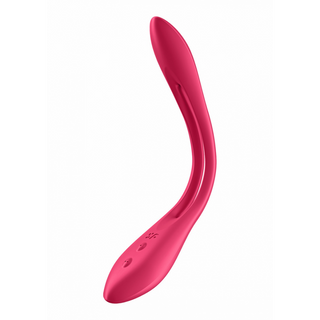 Böjbar Vibrator Röd, 10 Program, Vattentät