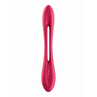 Böjbar Vibrator Röd, 10 Program, Vattentät