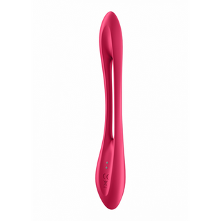 Böjbar Vibrator Röd, 10 Program, Vattentät