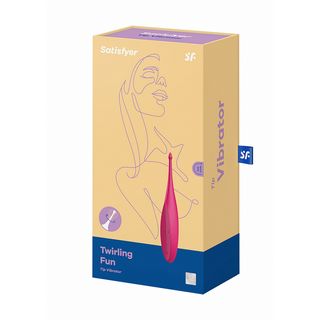 Vibrerande Toppvibrator - Roterande, 12 Lägen, Magenta