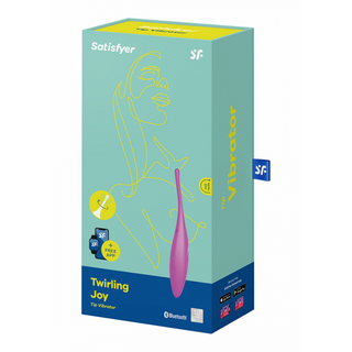 Satisfyer Tippvibrator - Roterande, Appstyrd, Fuchsia