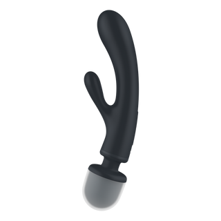 Hybrid Stavvibrator Kanin 3 Motorer 12 Program Grå