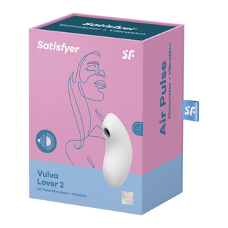 Dubbel Air Pulse Vibrator - 11 Lägen - Vit
