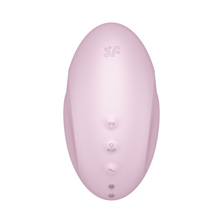 Dubbel Air Pulse Vibrator - 11 lägen, 10 vibrationer - Rosa