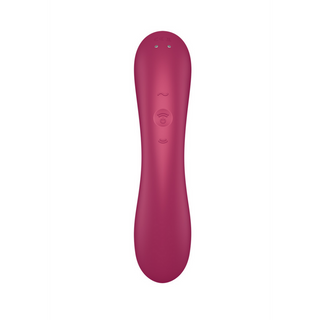 Införbar Dubbel Luftpulsvibrator - Röd