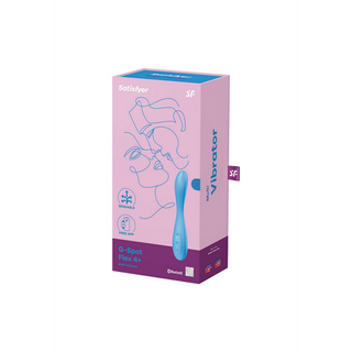 G-punktsvibrator, Flexibel, 12 Program, Dubbel Motor - Blå