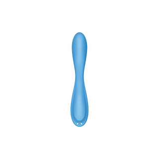 G-punktsvibrator, Flexibel, 12 Program, Dubbel Motor - Blå