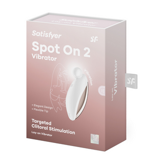 Vit Klitorisvibrator - 12 Vibrationer, Silikon