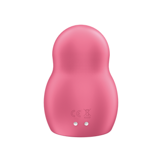 Dubbel Luftpulsvibrator - 11 Lägen, 12 Vibrationer - Röd