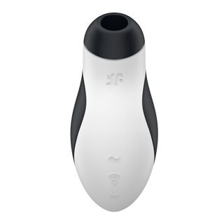 Lufttrycksvibrator Dubbel - Svart/Vit
