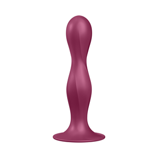 Röd Viktad Dubbel Dildo i Silikon - Anal/Vaginal