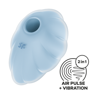 Blå Tryckvågsvibrator med Luftpuls & Vibrationer