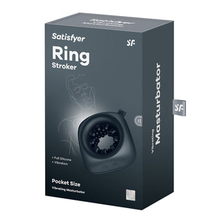 Svart Masturbator med 3 Motorer - Ring Stroker