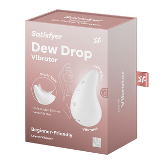 Vit Vibrator Dubbel Silikon, 12 Program, Vattentät