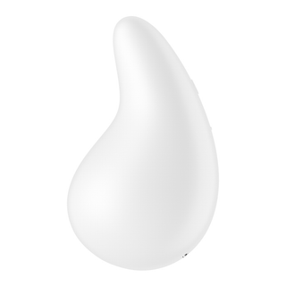 Vit Vibrator Dubbel Silikon, 12 Program, Vattentät